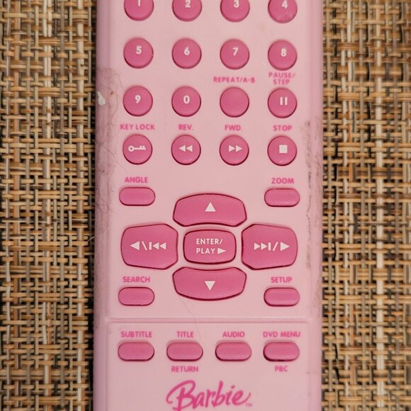 MATTEL Barbie DVD Blossom Player W/ Remote & AV Cord - Works See Video!! - Picture 14 of 15